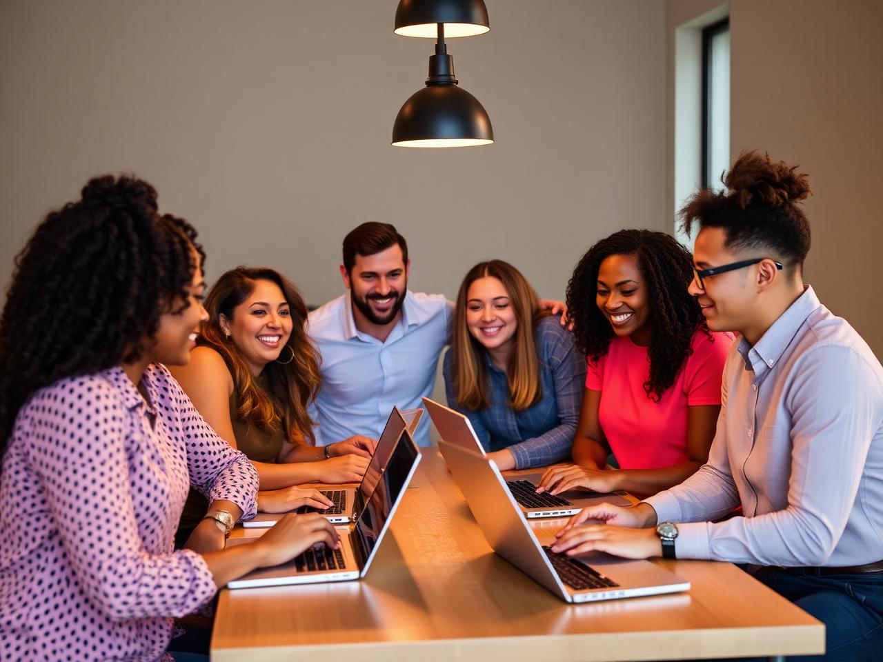 Marketing strategy meeting with business owners